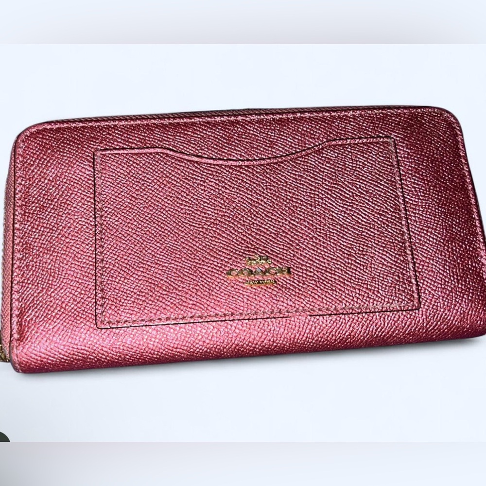 Coach Metallic Leather Wallet